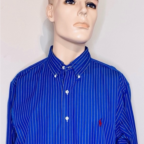 Polo by Ralph Lauren Blue Casual Button Down Shirt - Picture 2 of 11